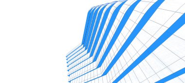 mimari çizimleri 3B illüstrasyon - illüstrasyon