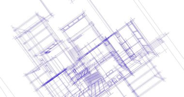 Ev kavramı kroki 3d çizim