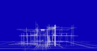 Ev kavramı kroki 3d çizim