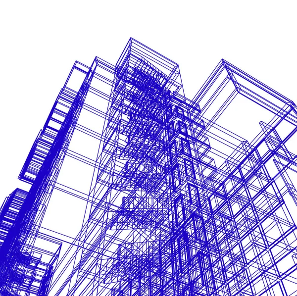 Architecture Building Illustration — Stock Photo, Image