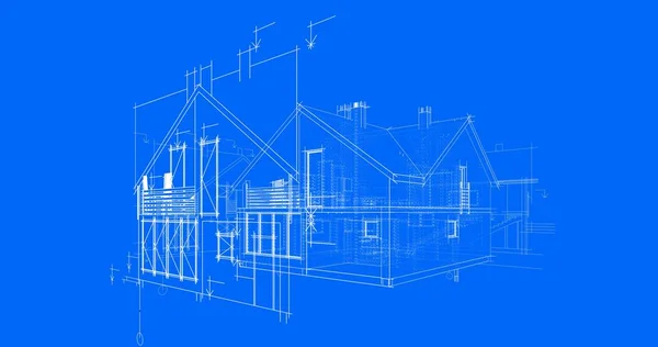 Архітектурні Малюнки Ілюстрація Ілюстрація — стокове фото