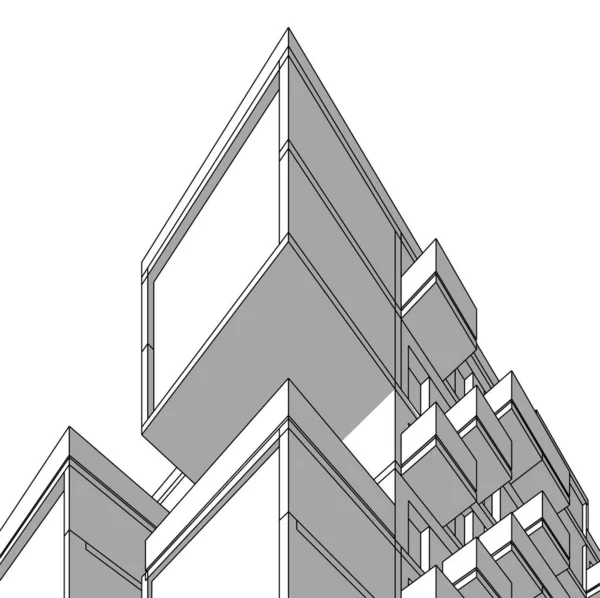 Arquitectura Edificio Ilustración —  Fotos de Stock