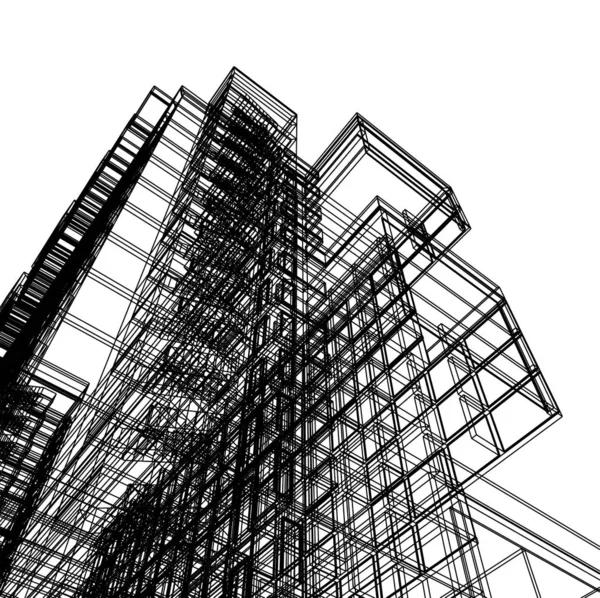 建筑建筑3D — 图库照片