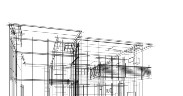 House Concept Sketch Illustration — Stock Photo, Image