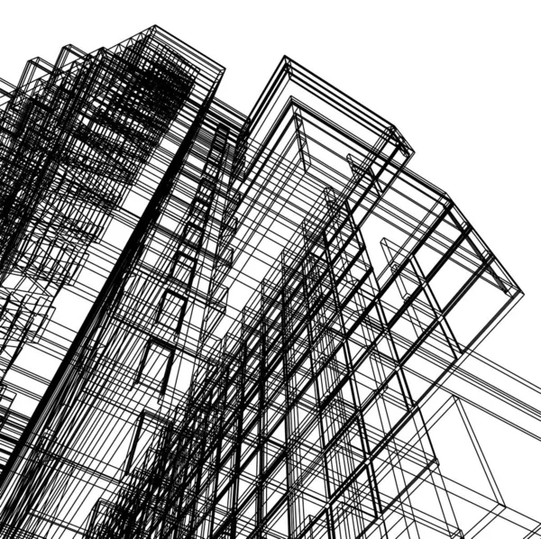 Arquitectura Edificio Ilustración — Foto de Stock