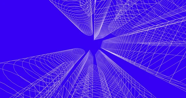 şehir mimarisi ve binalar 3D çizimi 