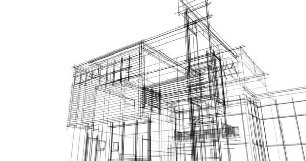 House Concept Sketch Illustration — Stock Photo, Image