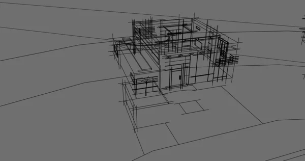 Архитектурное Строительство Иллюстрация — стоковое фото