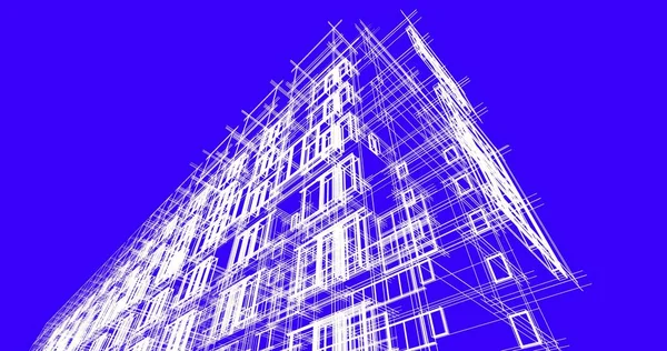 Illustration City Architecture Buildings — Stock Photo, Image