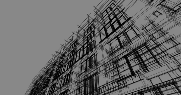 Arquitectura Edificio Construcción Ilustración — Foto de Stock