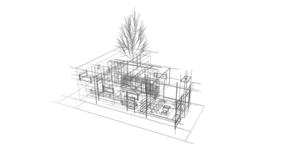 建筑建筑建筑3D — 图库照片