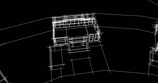 都市建築や建物の イラストレーション — ストック写真