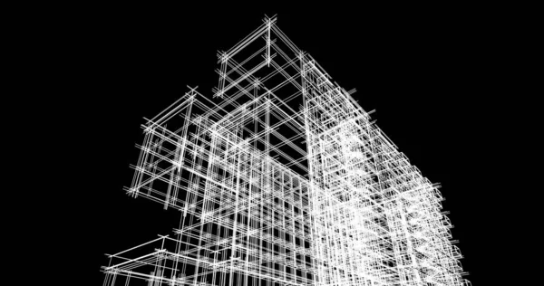 Illustration City Architecture Building — Stock Photo, Image