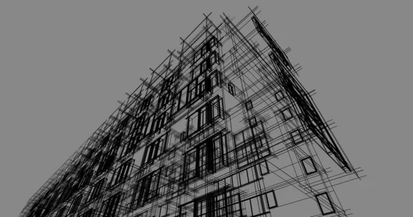Architecture Building Construction Illustration — Stock Photo, Image