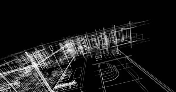 Ev kavramı kroki 3d çizim