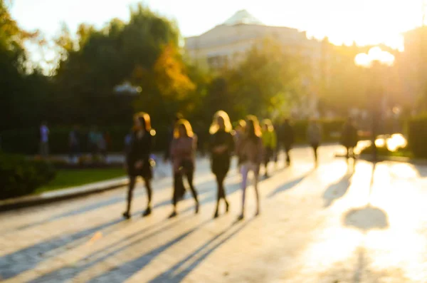 Herbstpark Verschwommene Sicht — Stockfoto