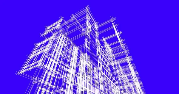 Illustration City Architecture Buildings — Stock Photo, Image