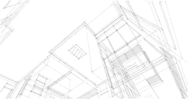 Architecture Bâtiment Illustration Sur Fond — Photo