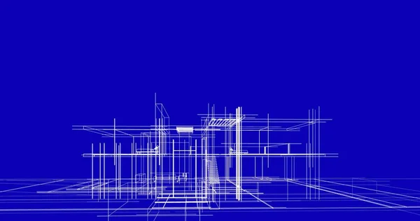 Эскиз Концепции Дома Иллюстрация — стоковое фото