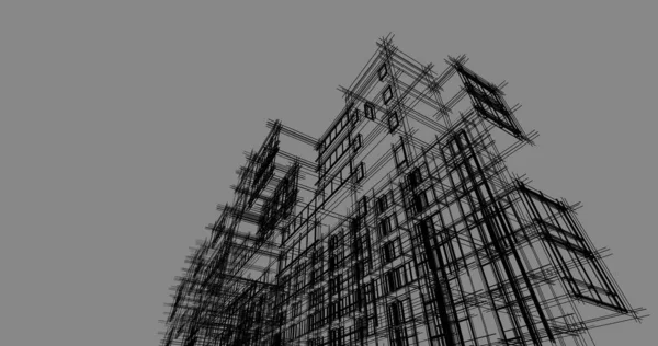 Architecture Bâtiment Construction Illustration — Photo