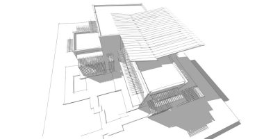 Ev kavramı kroki 3d çizim