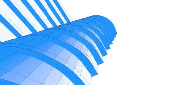 mimari çizimleri 3B illüstrasyon - illüstrasyon