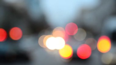 Araba bulanık trafik odaklanmamış olay
