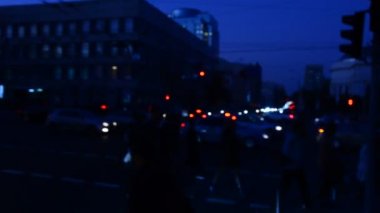 Araba bulanık trafik odaklanmamış olay