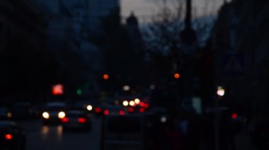 Araba bulanık trafik odaklanmamış olay
