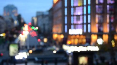 Araba bulanık trafik odaklanmamış olay