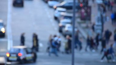 Araba bulanık trafik odaklanmamış olay