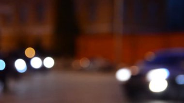 Araba bulanık trafik odaklanmamış olay