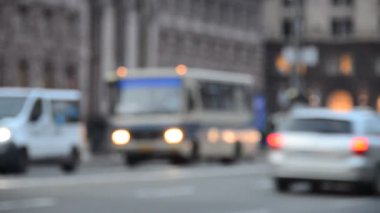 Araba bulanık trafik odaklanmamış olay