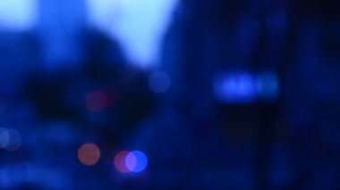 odak şehir ışıkları arka plan dışında 