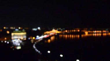 Araba bulanık trafik odaklanmamış olay