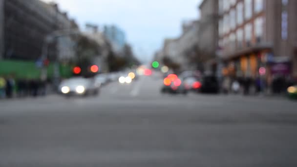 Scène floue de circulation automobile floue 