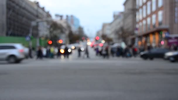 Unscharfe Szene Unscharfen Autoverkehr — Stockvideo