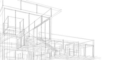 Ev kavramı kroki 3d çizim