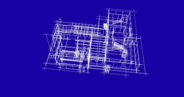 Ev kavramı kroki 3d çizim
