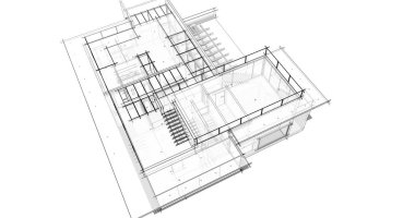 Ev kavramı kroki 3d çizim