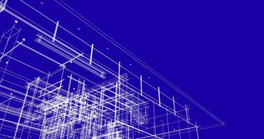 Ev kavramı kroki 3d çizim