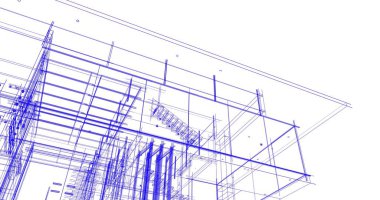 Ev kavramı kroki 3d çizim