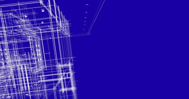 Ev kavramı kroki 3d çizim