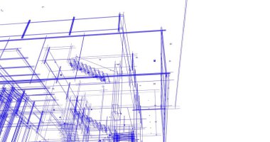 Ev kavramı kroki 3d çizim