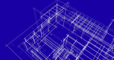 Ev kavramı kroki 3d çizim