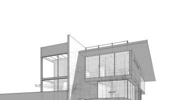 Ev kavramı kroki 3d çizim