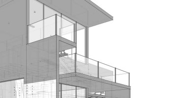 Ev kavramı kroki 3d çizim