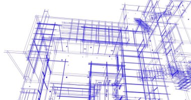 Ev kavramı kroki 3d çizim