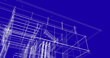 Ev kavramı kroki 3d çizim