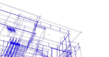 Ev kavramı kroki 3d çizim